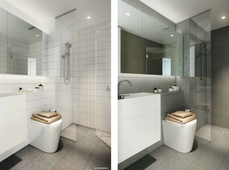 Australia 108's bathroom designs.