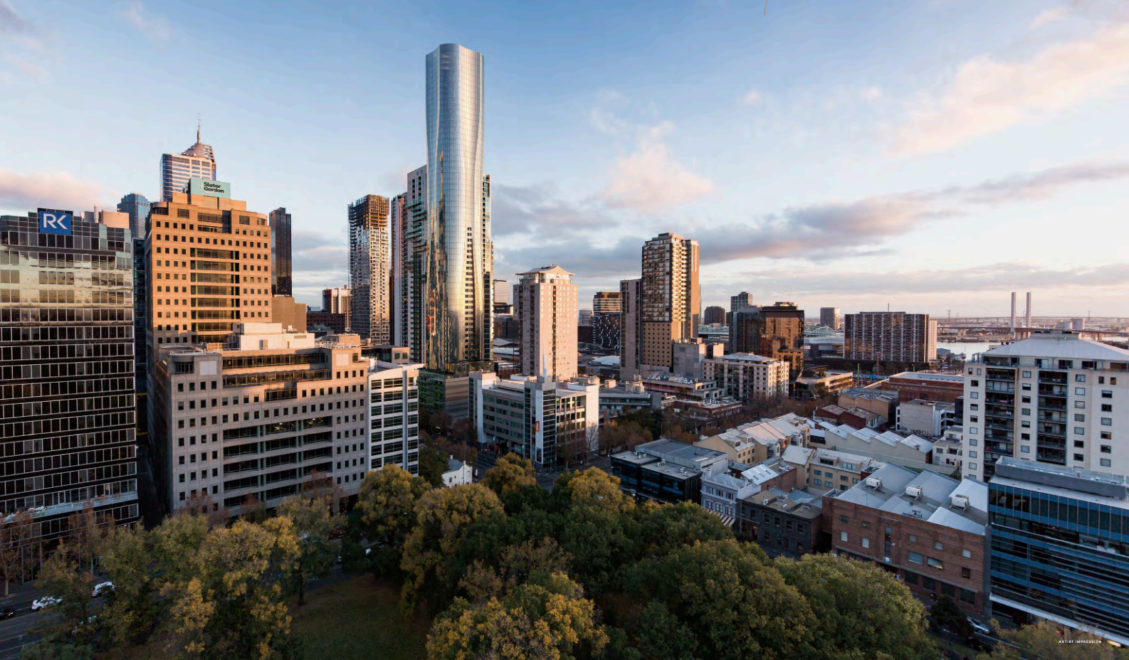 Aspire Melbourne's external sky view.