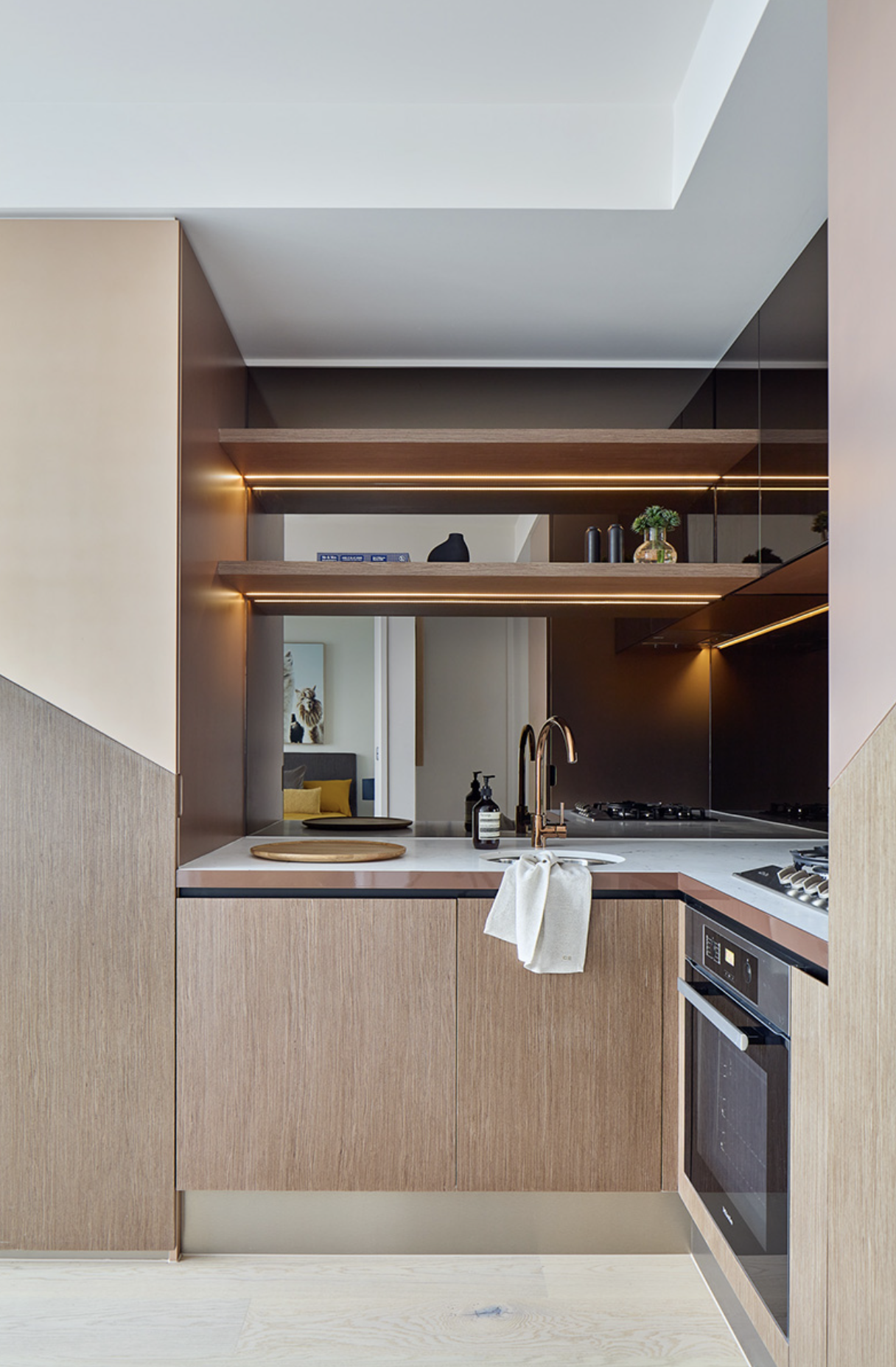 Premier Tower's kitchen design.