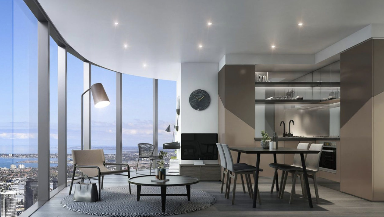 Premier Tower's inside design.