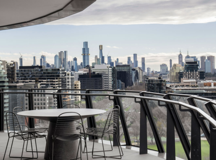 Magnolia Residences, balcony with a view.