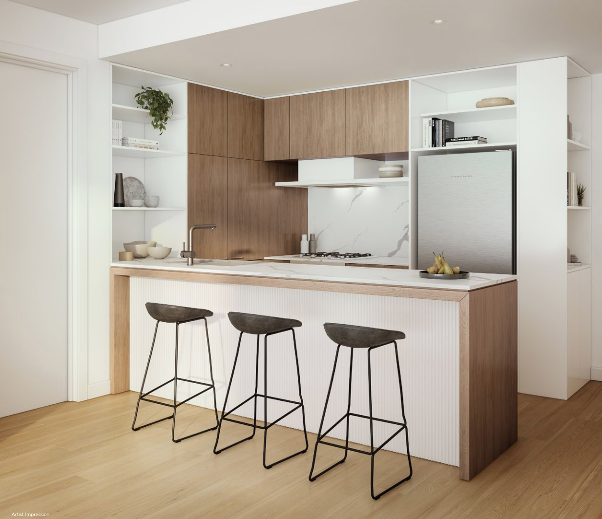Linden - Samma Place's kitchen design.