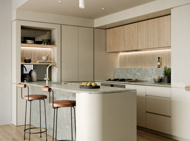 Kitchen design for the Southpoint project.