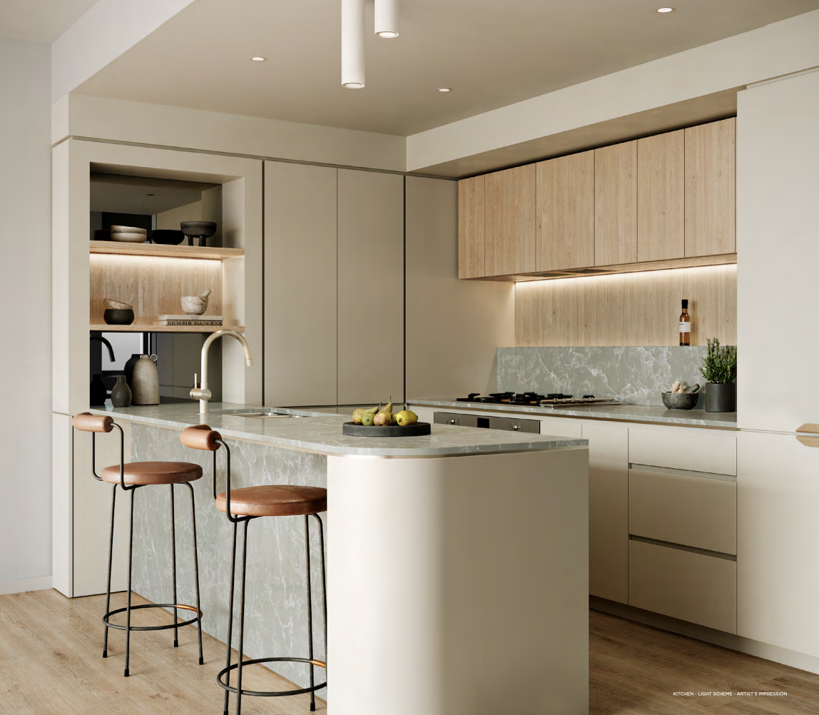 Kitchen design for the Southpoint project.