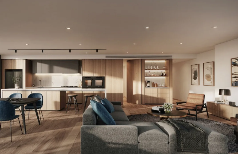 Oasis Residences, interior imagery.