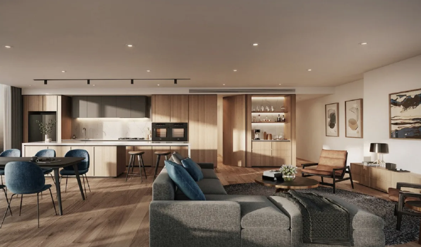 Oasis Residences, interior imagery.