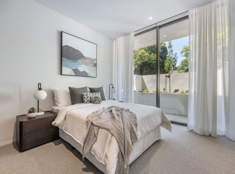 Bedroom design for 2A Berkeley Street, Hawthorn in Victoria.