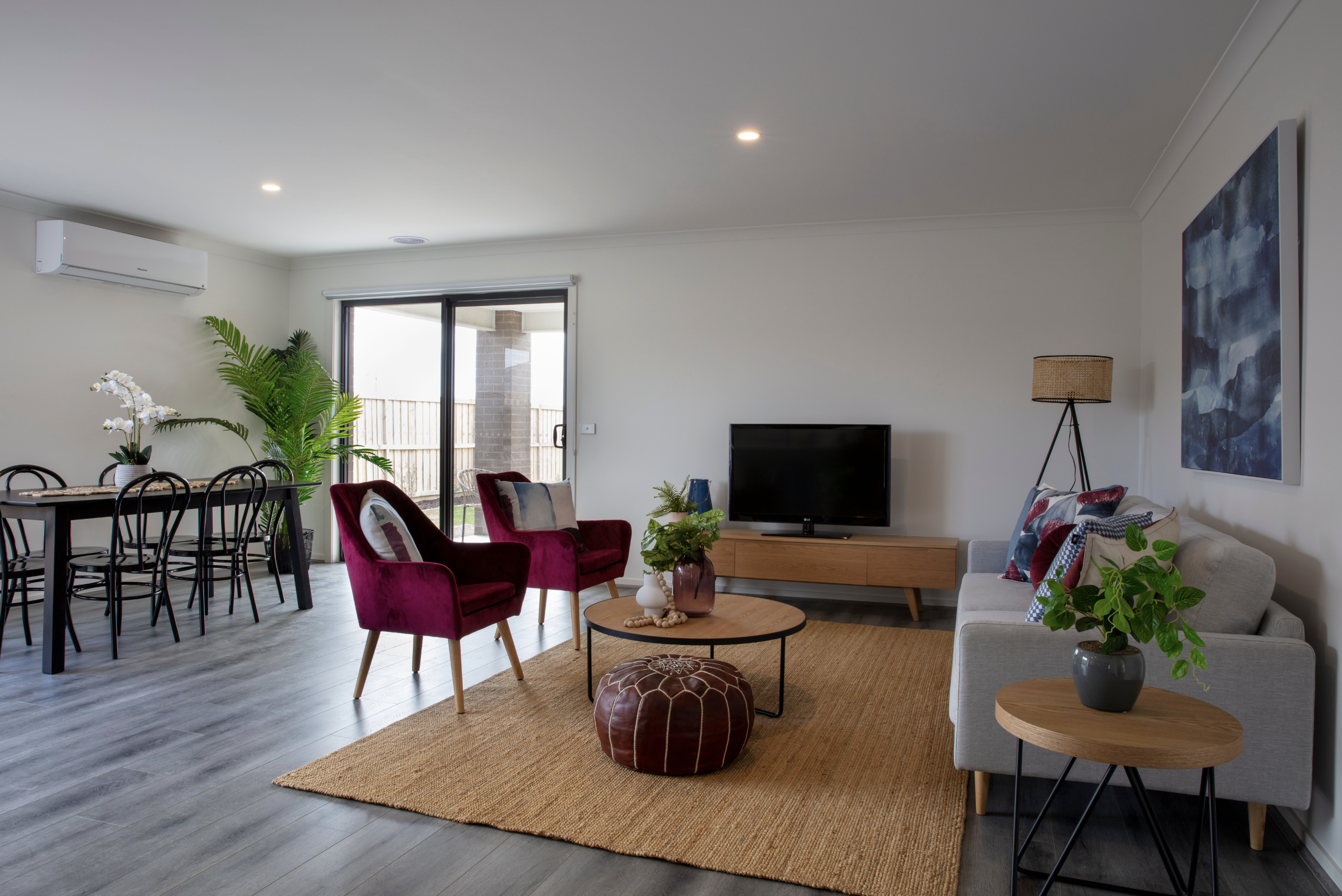 Another angle of the living room in the Winterfield Estate project.