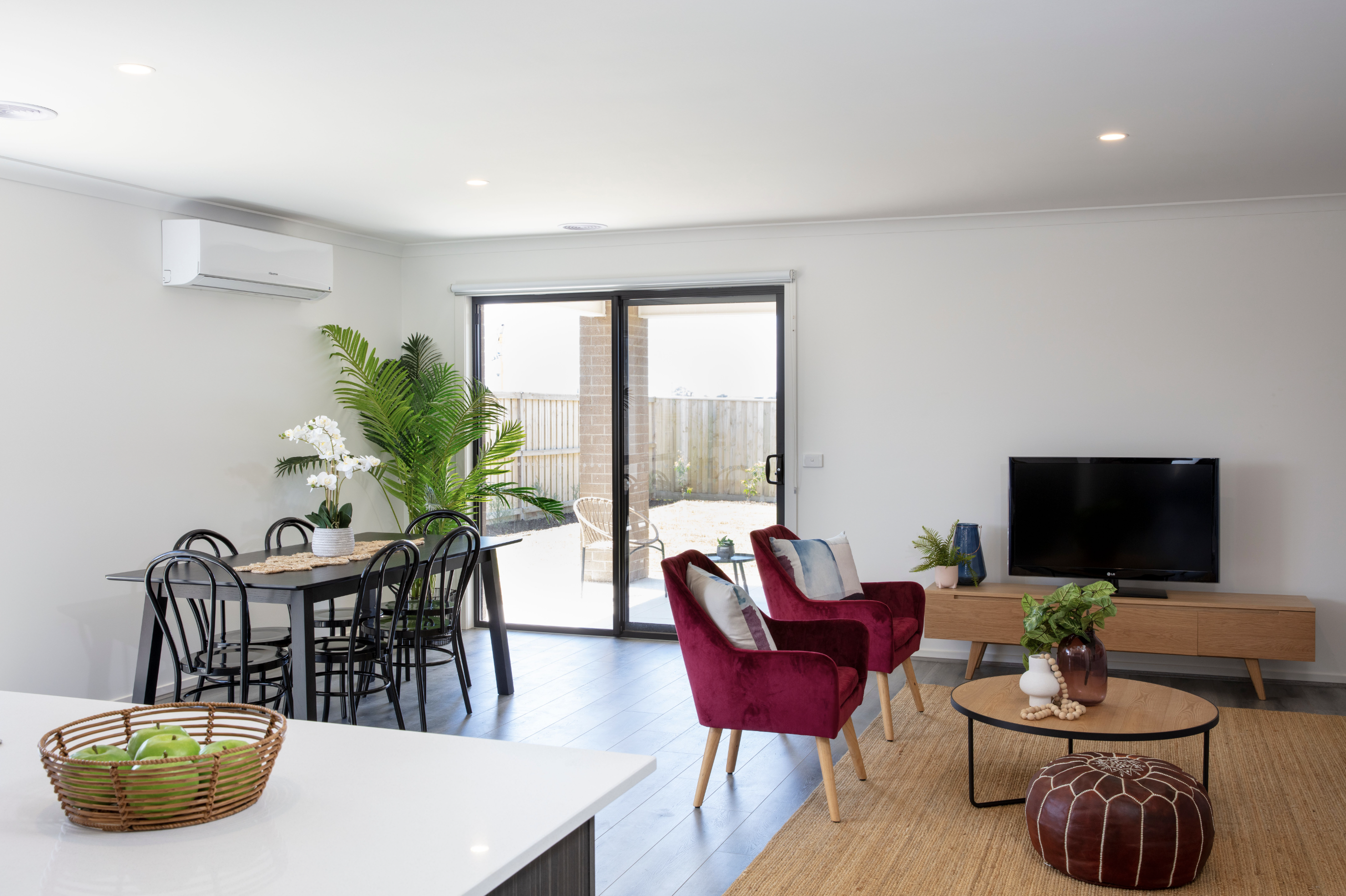 Living area in the Winterfield Estate project.