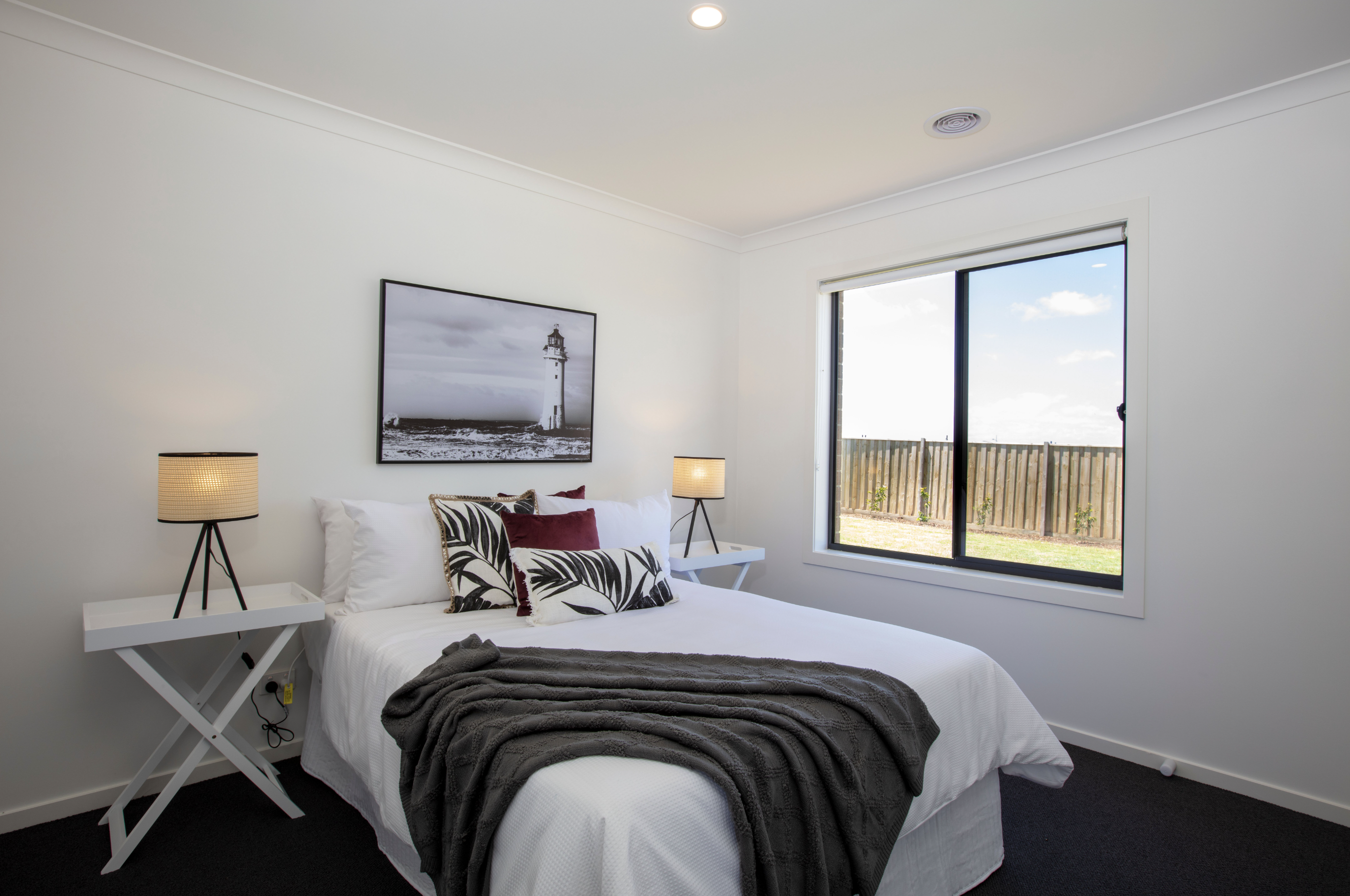 Master bedroom in the Winterfield Estate project.